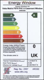 window energy label